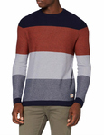 Jack & Jones Herren Pullover Strickpullover Sommer blau braun - Sportsgeiz
