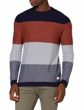 Jack & Jones Herren Pullover Strickpullover Sommer blau braun - Sportsgeiz