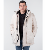 Tommy Hilfiger Tommy Jeans Herren Winterjacke Parka Padded Tech creme - Sportsgeiz