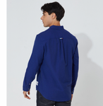 Tommy Hilfiger Herren Hemd Baumwollhemd einfarbig blau