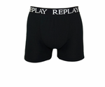 Replay Herren Boxershorts Unterhosen Bund Logo blau schwarz