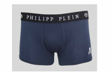 Philipp Plein Herren Boxershorts Unterhosen Trunk Totenkopf dunkelblau