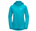 JACK WOLFSKIN STORMY POINT JACKET W 1620 Damen Jacke Regenjacke dark aqua