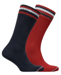 Tommy Hilfiger Classic 2 Pack Socken Unisex Damen Business Rot Schwarz - Kopensneakers Marken Schuhe stark reduziert