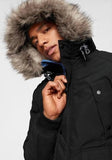 Jack & Jones Herren Winterjacke Parka Bomber schwarz - Sportsgeiz