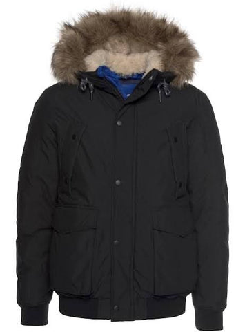 Jack & Jones Herren Winterjacke Parka Bomber schwarz - Sportsgeiz