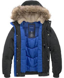 Jack & Jones Herren Winterjacke Parka Bomber schwarz - Sportsgeiz