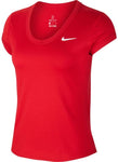 Nike Damen T-Shirt Tee Dri-Fit Court Dry Fitness rot - Sportsgeiz