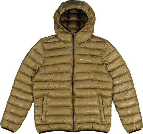 Champion Herren Jacke Daunenjacke Wintersportjacke Kapuzenjacke khaki - Sportsgeiz