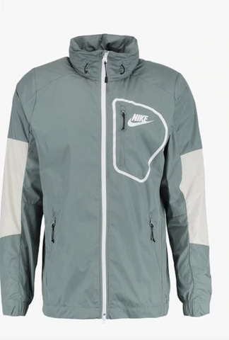 Nike Jacke Advance Rain 15 Regenjacke Windbreaker grün grau - Sportsgeiz