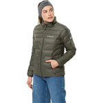 Jack Wolfskin Daunenjacke Winterjacke DNA Tundra Winter Jacke Damen oliv - Sportsgeiz