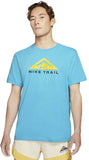 Nike Herren Laufshirt "Dri-Fit Trail Tee" Kurzarm T-Shirt  hellblau - Sportsgeiz