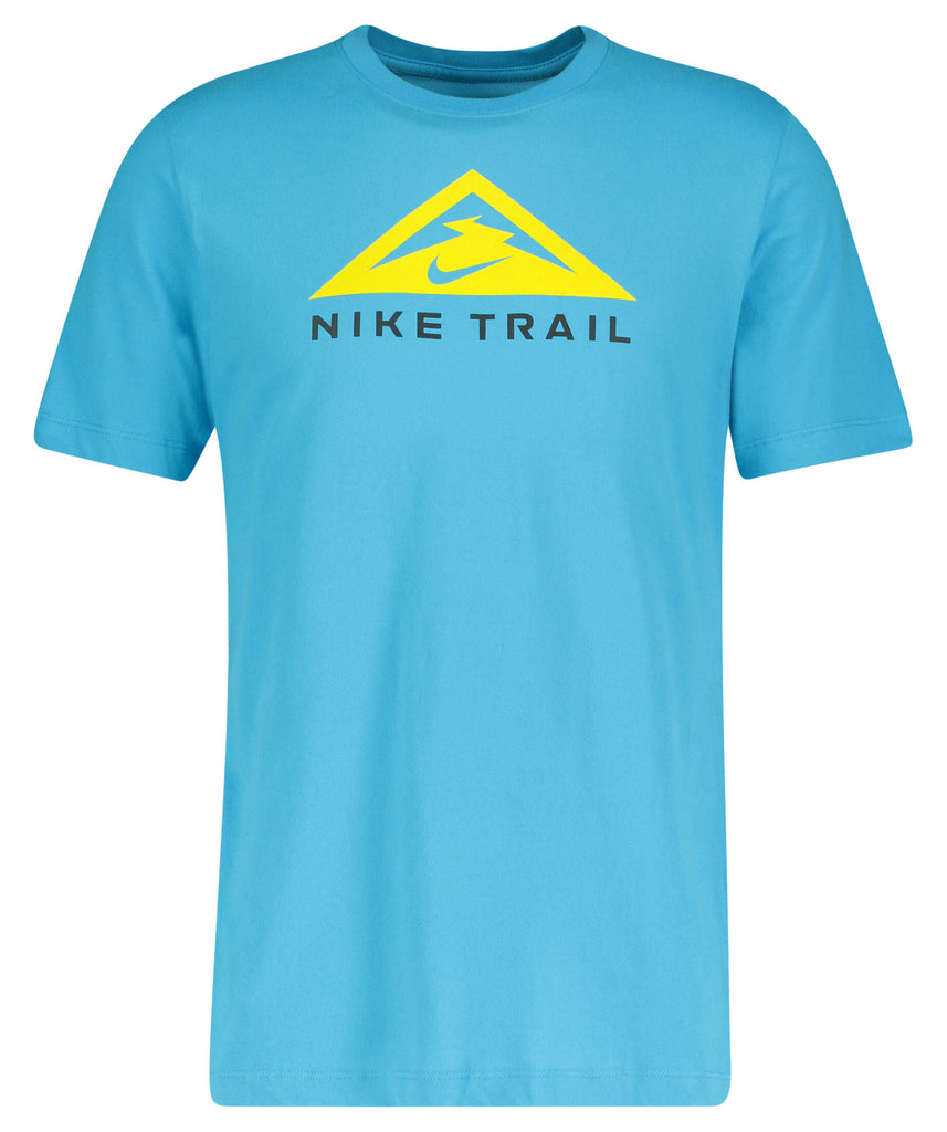 nike fahrradbekleidung herren Nike Herren Laufshirt "Dri-Fit Trail Tee" Kurzarm T-Shirt hellblau – Sportsgeiz