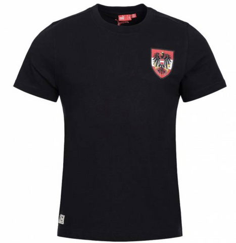 Puma ÖFB Österreich Herren Fußball Fan T-Shirt Training schwarz - Sportsgeiz