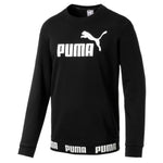Puma Herren AMPLIFIED Crew TR Sweatshirt Schwarz - Kopensneakers Marken Schuhe stark reduziert