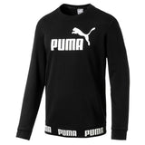Puma Herren AMPLIFIED Crew TR Sweatshirt Schwarz - Kopensneakers Marken Schuhe stark reduziert