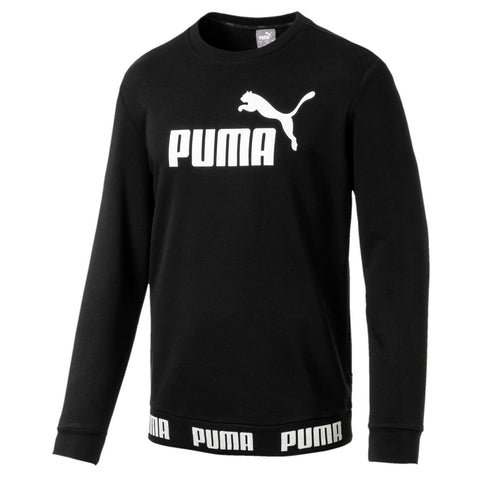 Puma Herren AMPLIFIED Crew TR Sweatshirt Schwarz - Kopensneakers Marken Schuhe stark reduziert