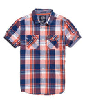 Superdry Herren Washbasket Freizeithemd kariert orange - Sportsgeiz
