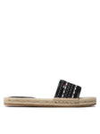 Tommy Hilfiger "Tommy Jeans" Damen Pantoletten beige gemustert - Sportsgeiz