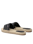 Tommy Hilfiger "Tommy Jeans" Damen Pantoletten beige gemustert - Sportsgeiz