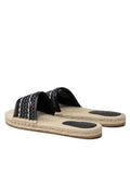 Tommy Hilfiger "Tommy Jeans" Damen Pantoletten beige gemustert - Sportsgeiz