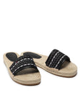 Tommy Hilfiger "Tommy Jeans" Damen Pantoletten beige gemustert - Sportsgeiz