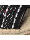 Tommy Hilfiger "Tommy Jeans" Damen Pantoletten beige gemustert - Sportsgeiz
