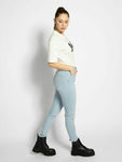 Wrangler Super High Skinny Body Bespoke Damen Jeans Stretch Denim Blue - Sportsgeiz