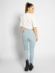 Wrangler Super High Skinny Body Bespoke Damen Jeans Stretch Denim Blue - Sportsgeiz