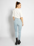 Wrangler Super High Skinny Body Bespoke Damen Jeans Stretch Denim Blue - Sportsgeiz